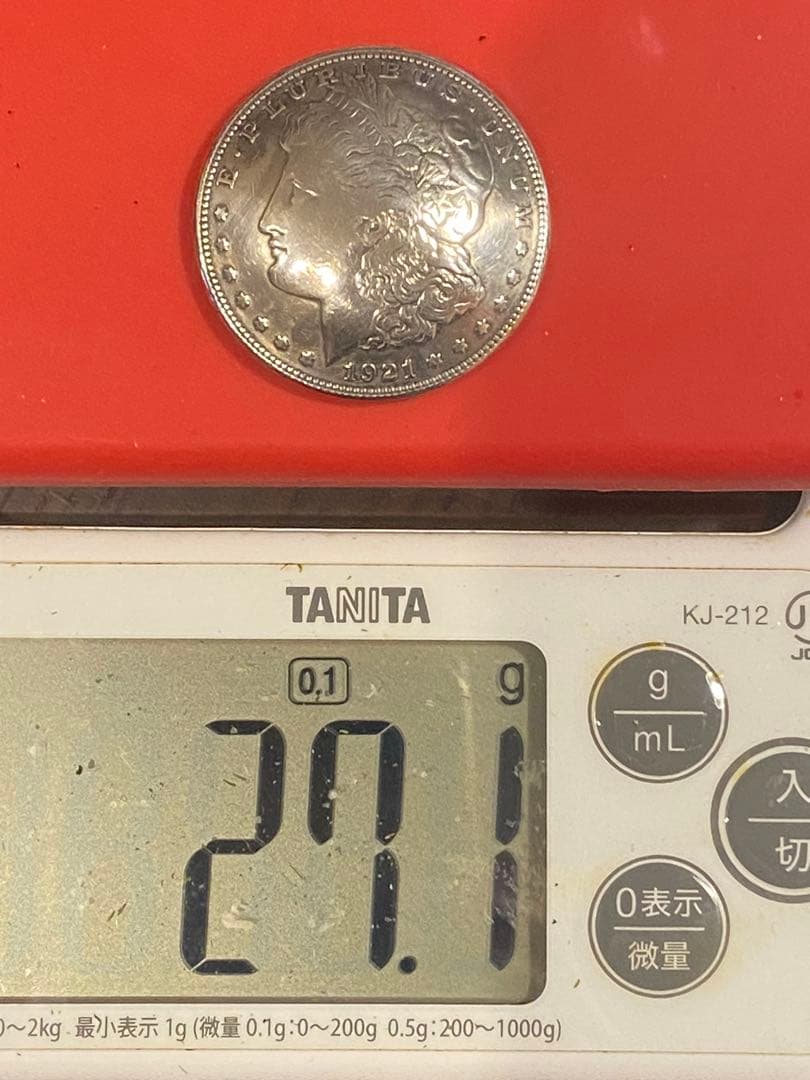 アメリカモルガンONE DOLLAR-シルバーコンチョ 1921年製