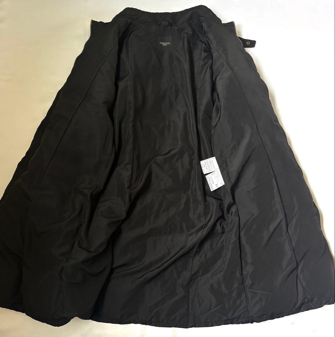 マックスマーラ　ウィークエンド　スタンドカラーロングダウンコート　ブラック　40