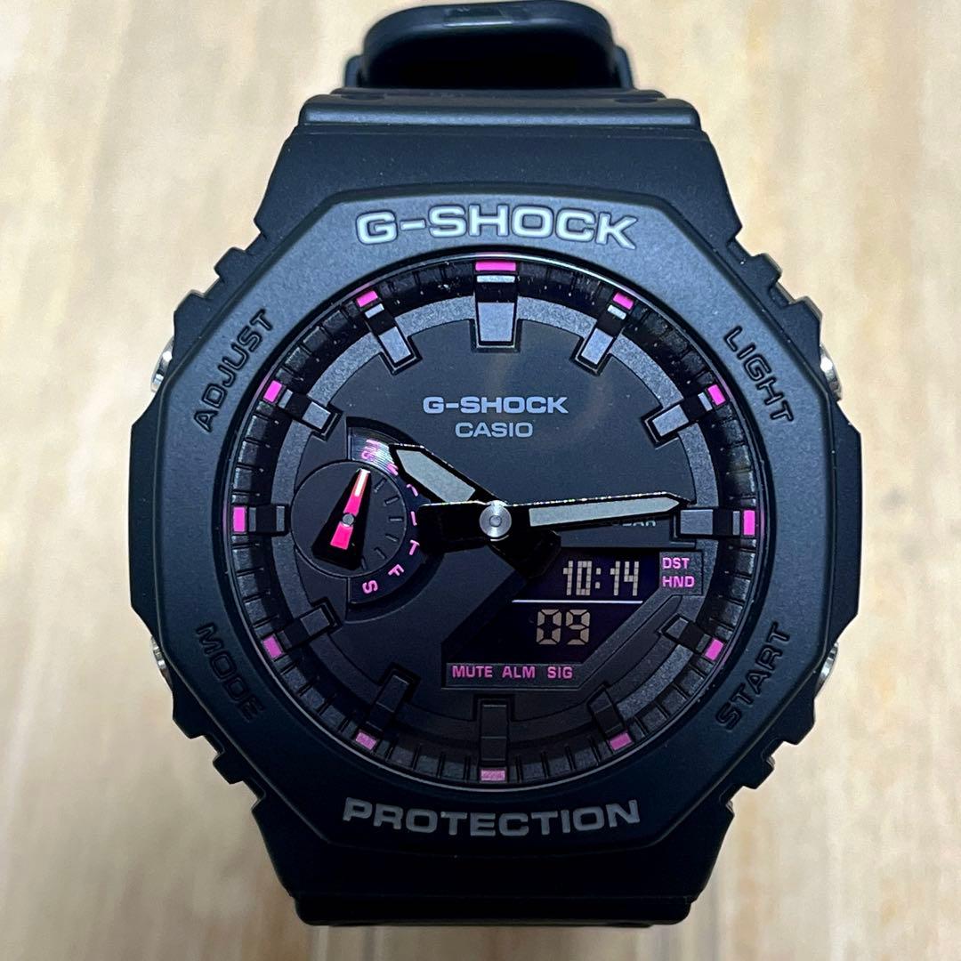 【人気モデル／レアカラー／未使用級極美品】G-SHOCK GA-2100Pピンク