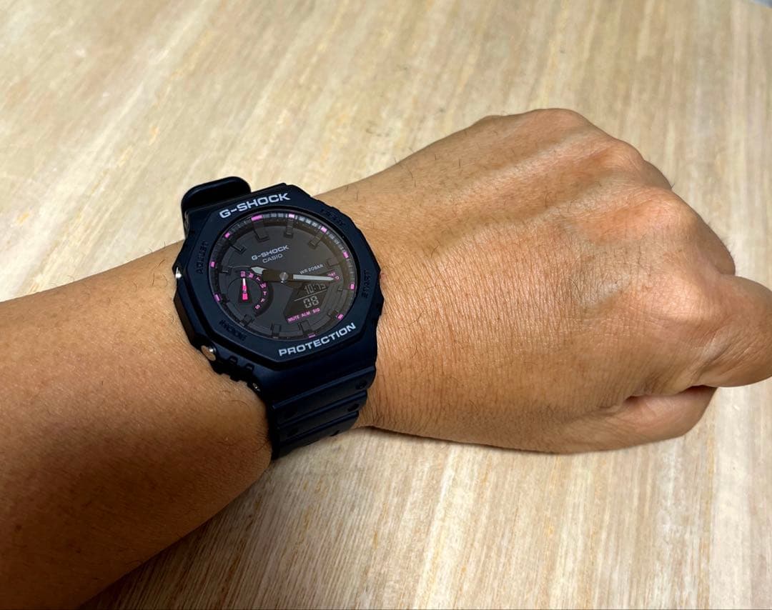 【人気モデル／レアカラー／未使用級極美品】G-SHOCK GA-2100Pピンク