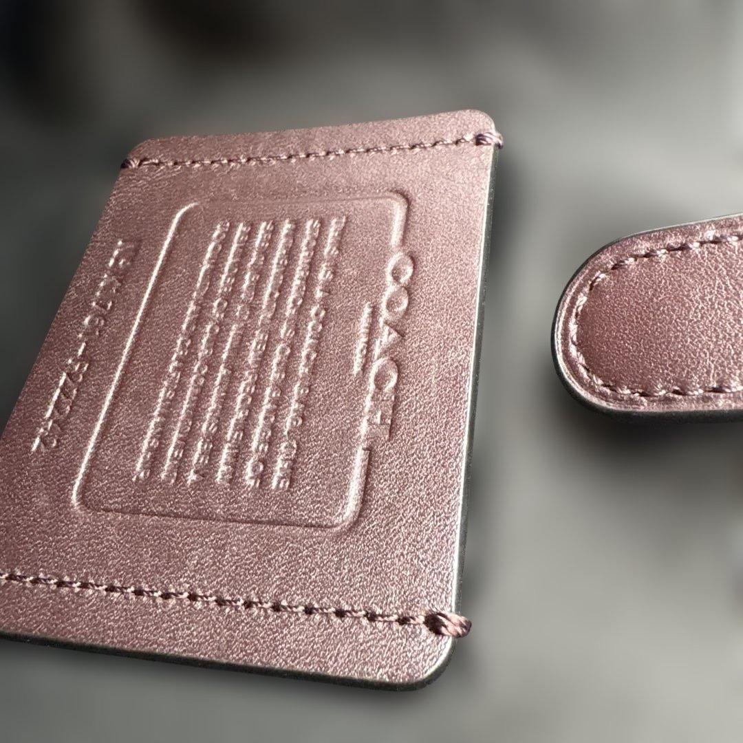 美品コーチ　ボディバッグ　ワンショルダー　ブラウン　ネイビー　レザー