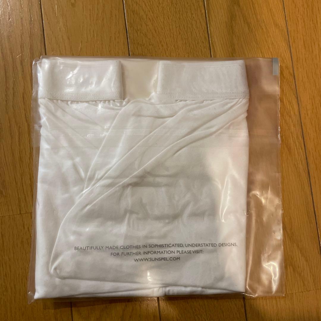 SUNSPEL スーパーファインコットン 1ボタンショーツ S ホワイト 2枚