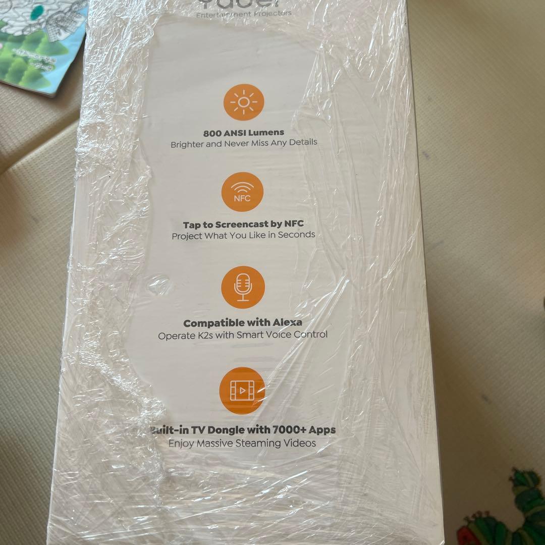 Yaber Projector K2S 家庭用プロジェクター 一回使用