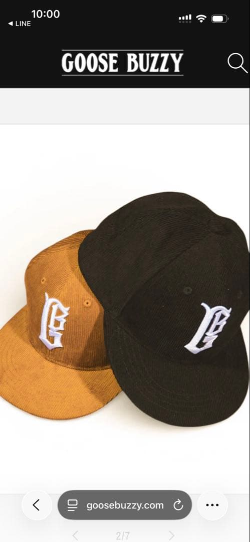  BUZZY コーデュロイキャップ2色セット　グースバジー森下直哉さん