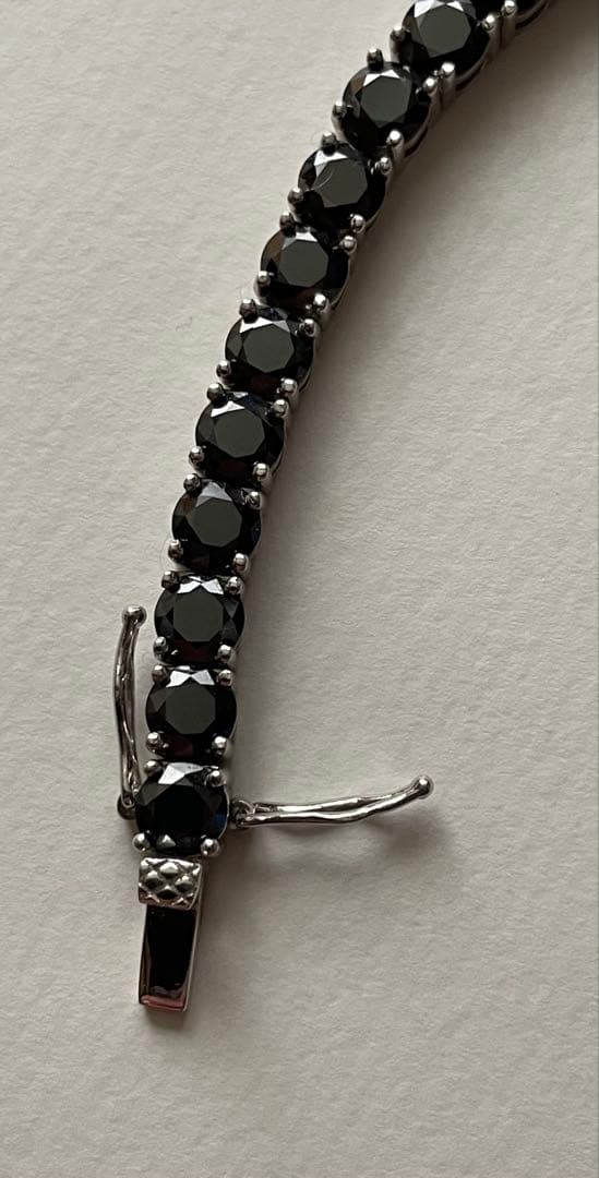 ブラックモアサナイトブレスレット シルバー925