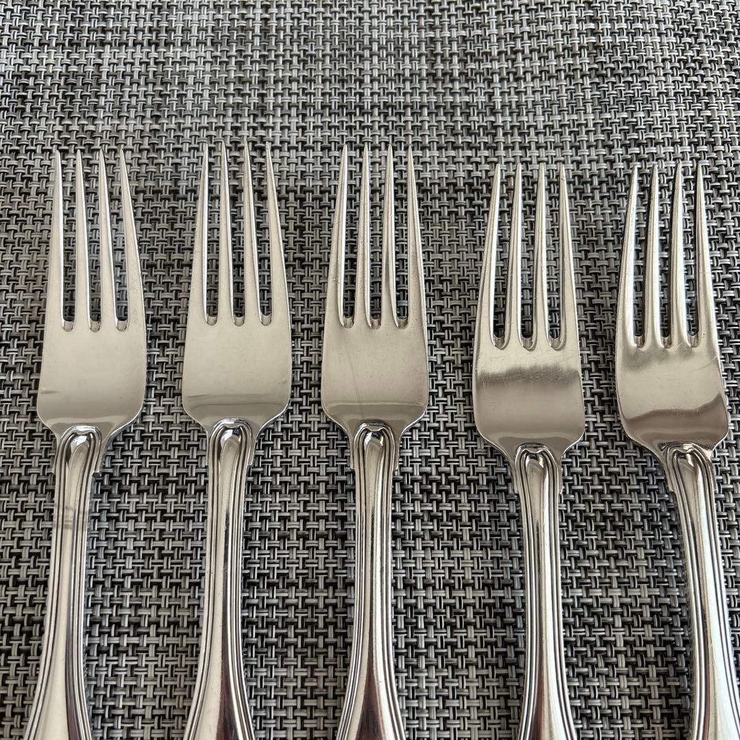 美品ジョージジェンセン★オールドデニッシュ★ディナーナイフ&フォーク★各5本