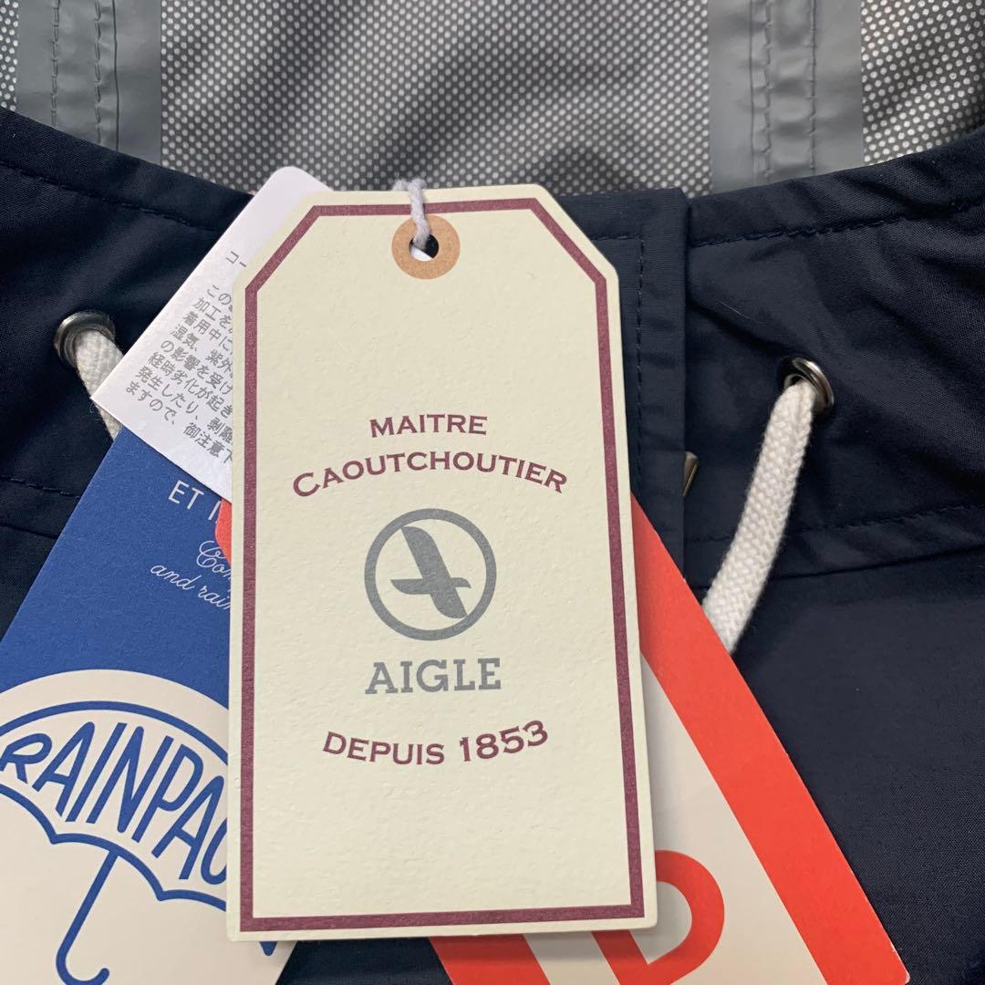 めんめん　定価2.5万　AIGLE エーグル　ポンチョ　ネイビー