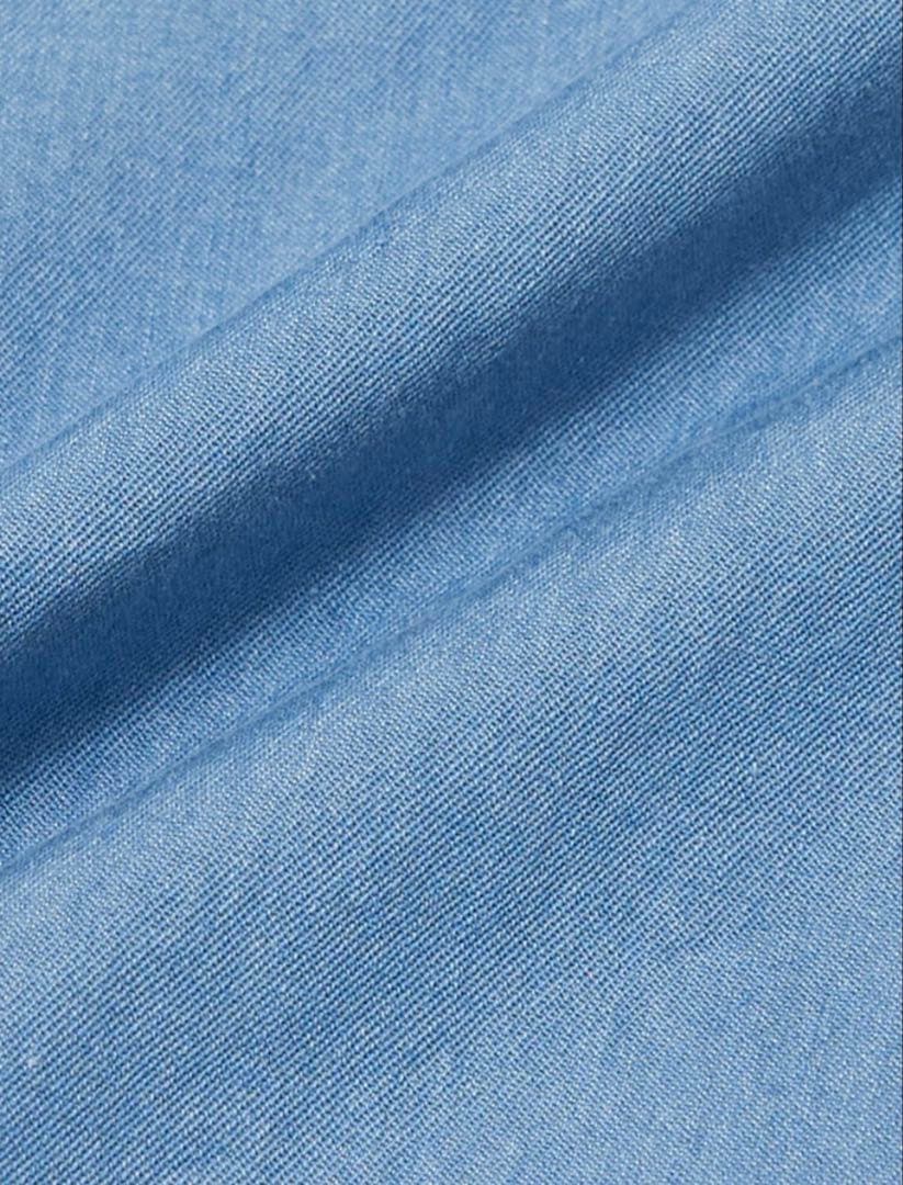 Finamore デニムシャツ/SIMONE(シモーネ) ユーズドブルー　XL