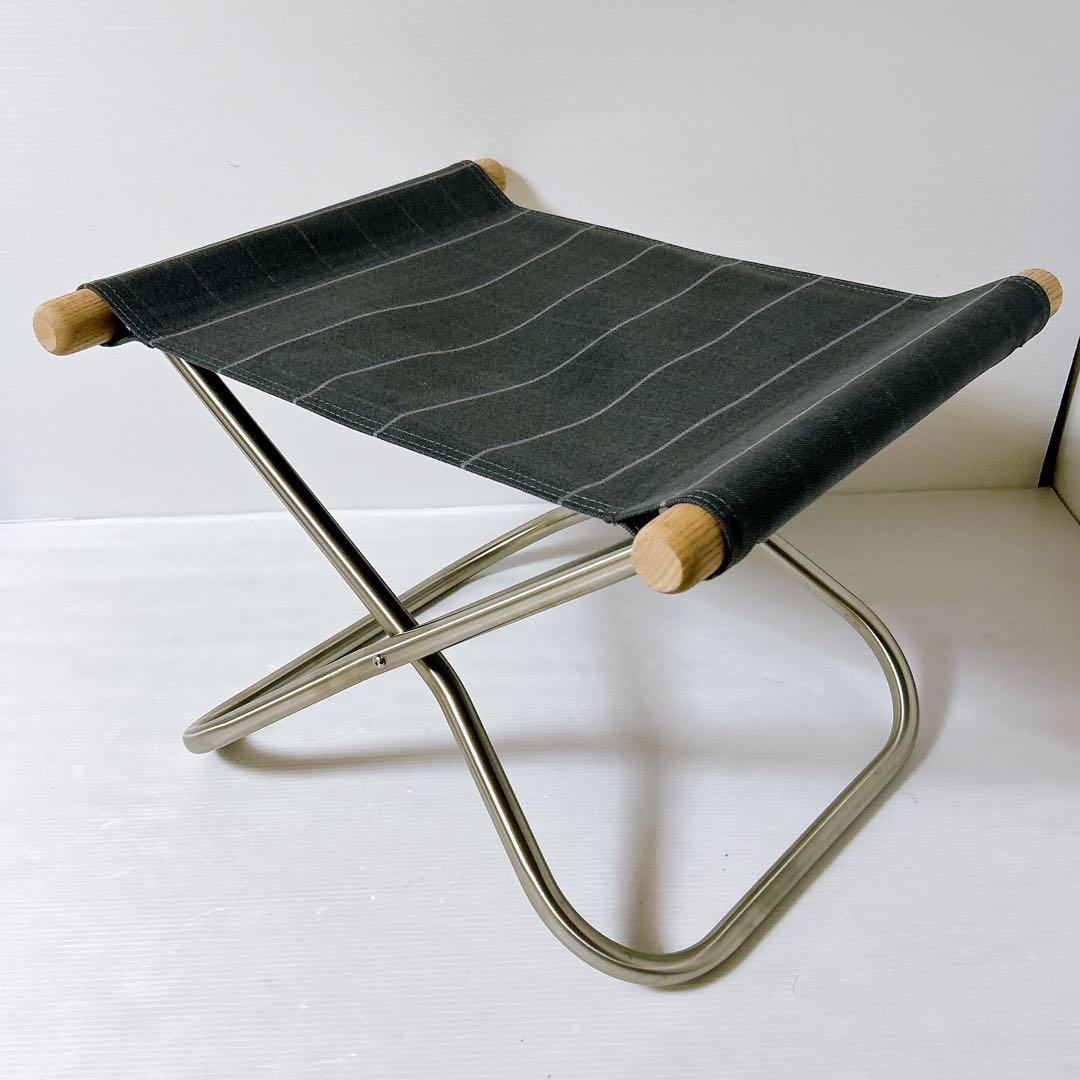 【美品】ニーチェアX オットマン シキリ ソープフィニッシュ ダークグレー障子