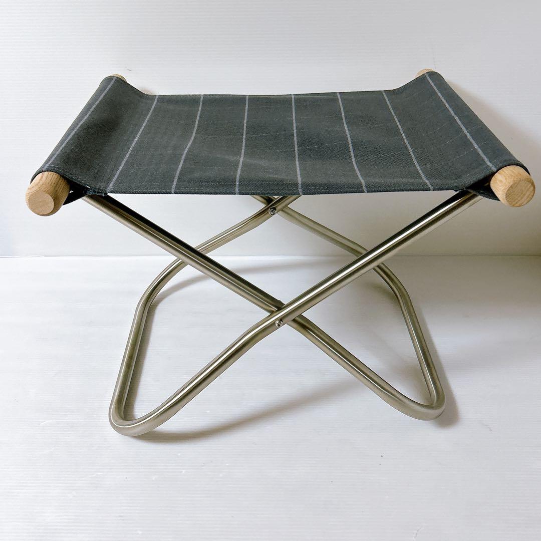 【美品】ニーチェアX オットマン シキリ ソープフィニッシュ ダークグレー障子