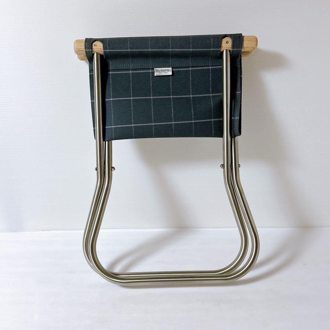 【美品】ニーチェアX オットマン シキリ ソープフィニッシュ ダークグレー障子