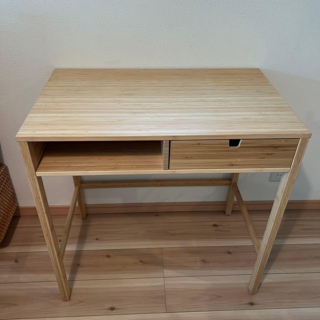 IKEA イケア ノールドシーサ ドレッサー　机 竹製　※説明書、六角あり