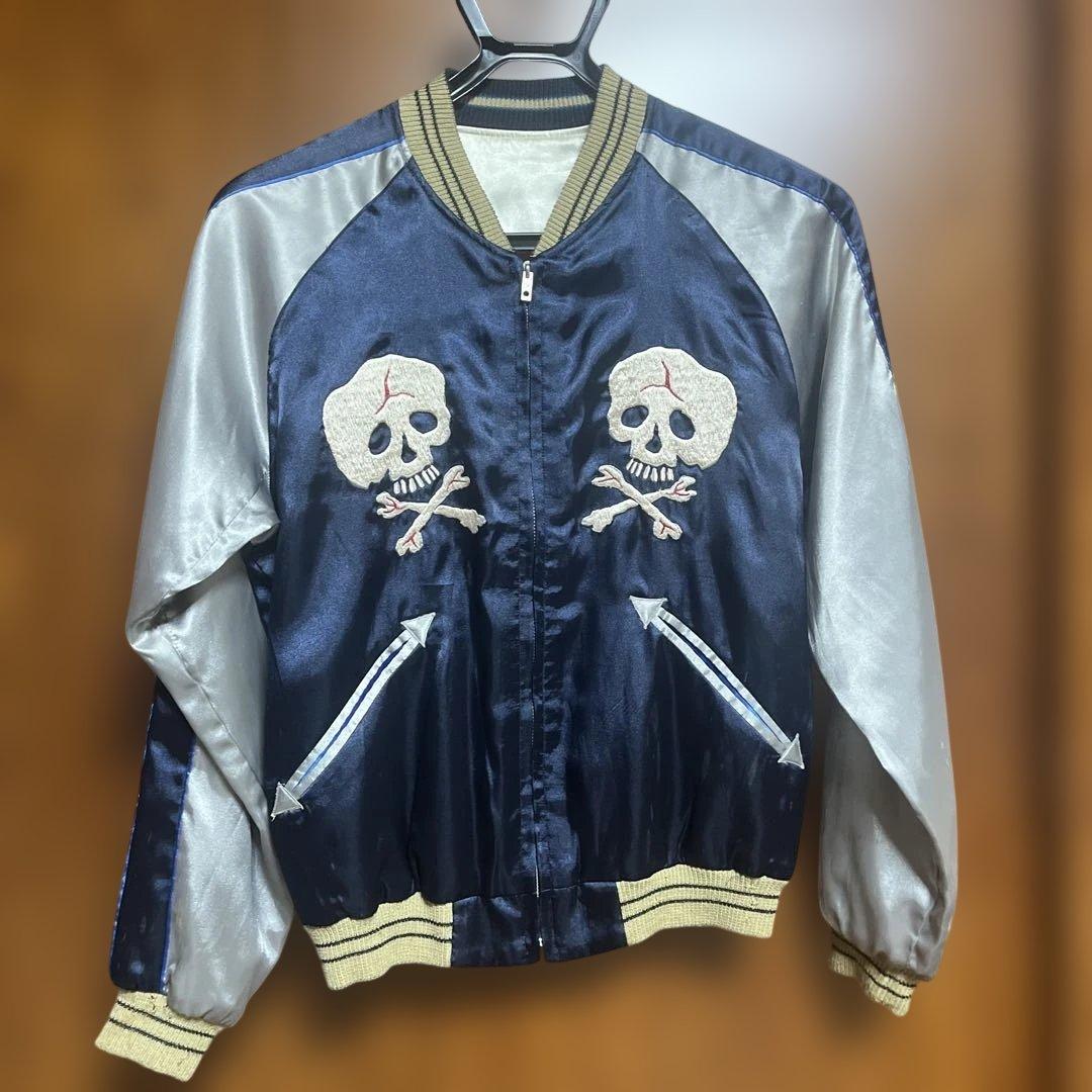 スカル　ドラゴン　スカジャン　テーラー東洋　ヴィンテージ　９０S