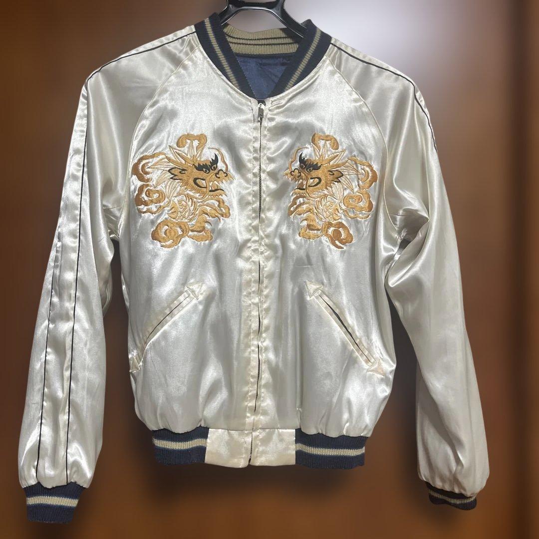 スカル　ドラゴン　スカジャン　テーラー東洋　ヴィンテージ　９０S