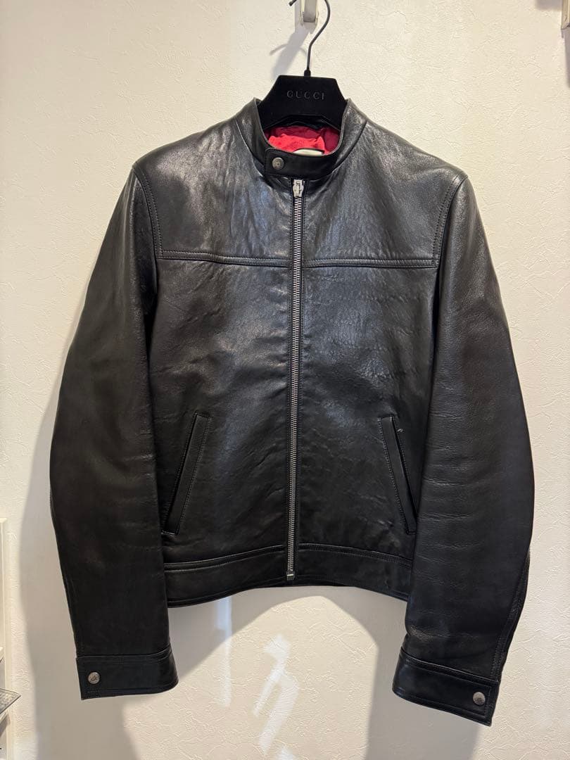 GUCCI 黒 レザージャケット