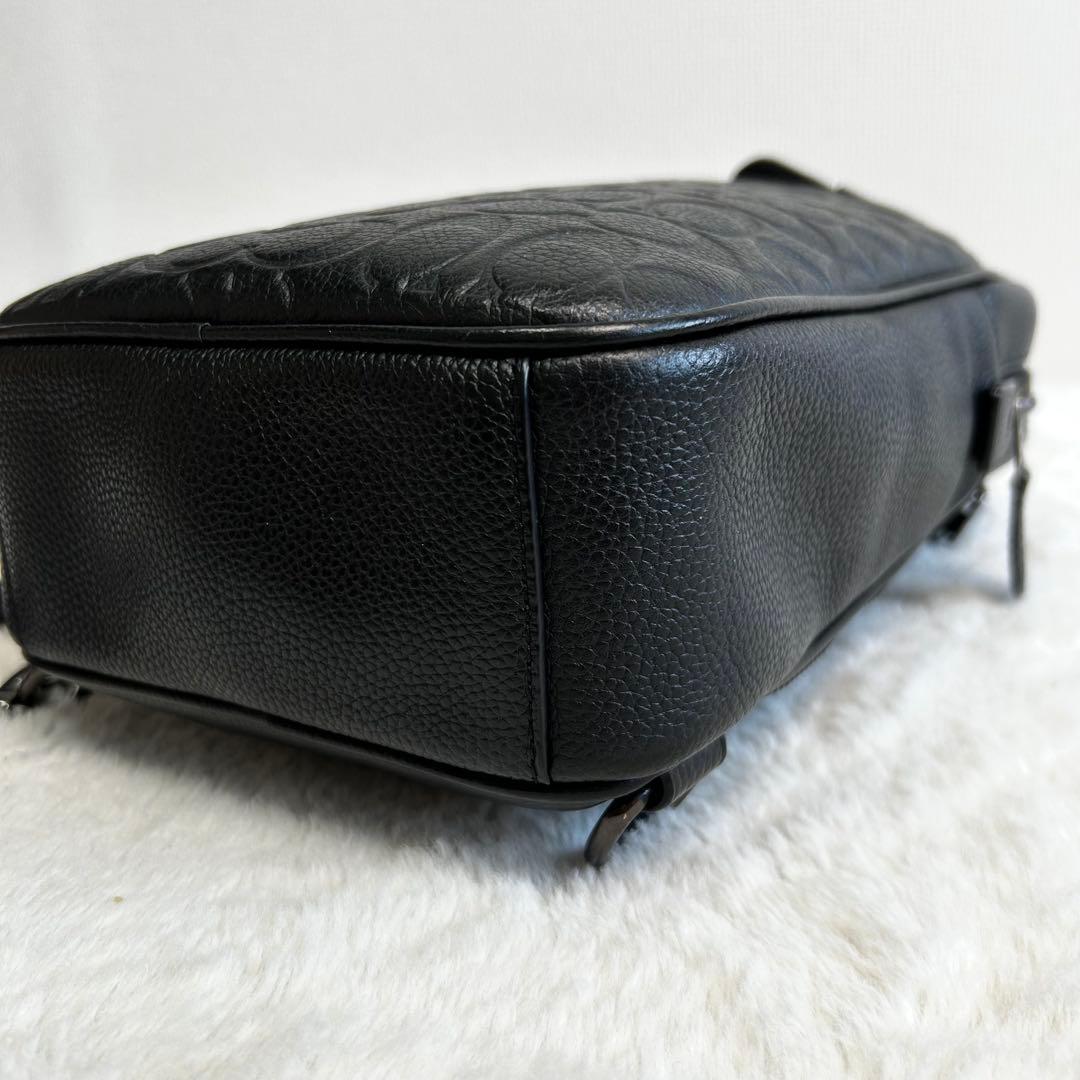 COACH シグネチャー　ボディーバック　黒　C1073 黒