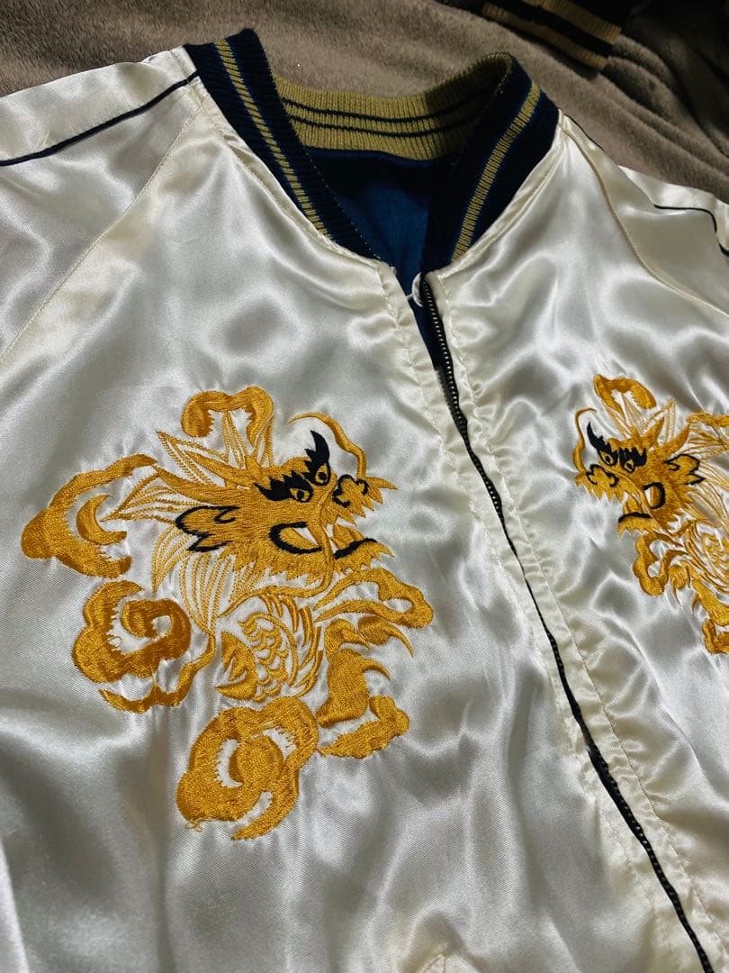 テーラー東洋 日本限定 スカジャン スカル 龍 ２面用 unisex