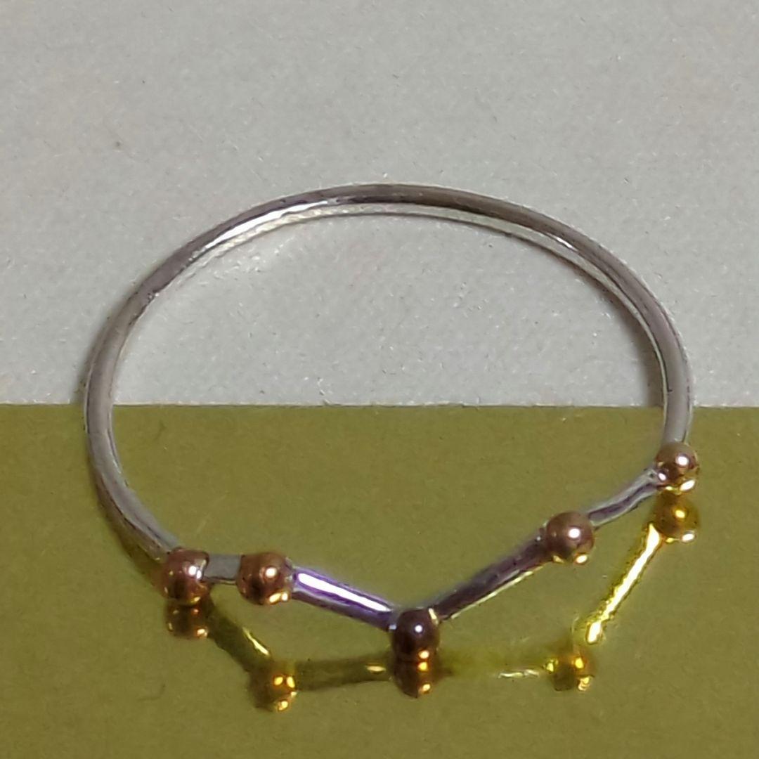 エテ✾k10　10金 クリスマス限定　ホワイトゴールド星座リング