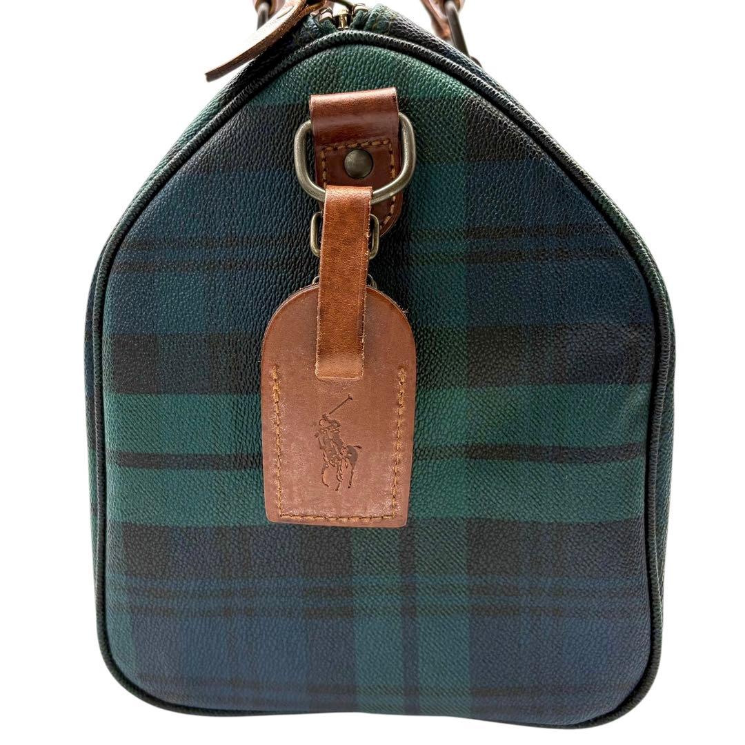 良品✨　ポロラルフローレン　ボストンバッグ　チェック柄　ハンドバッグ　旅行