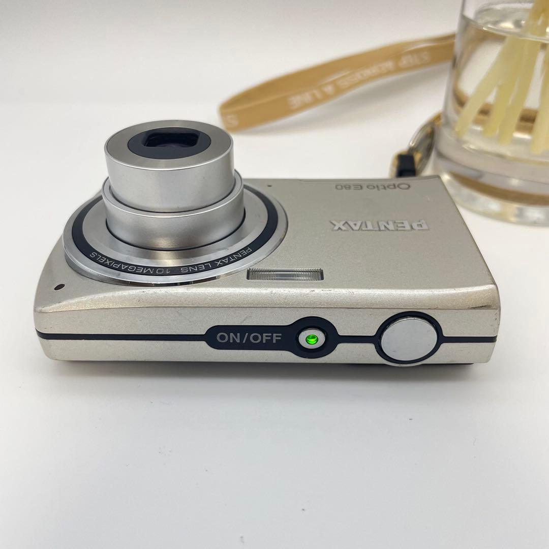 スマホ転送OK✨PENTAX Optio E80✨動作確認済 単三電池 可愛い❤️