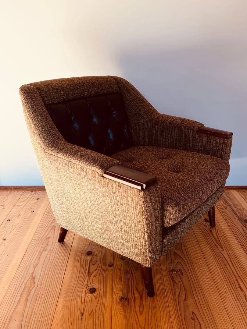 1ヴィンテージ　アームチェア　1人掛けソファ　ラウンジチェア　ミッドセンチュリー