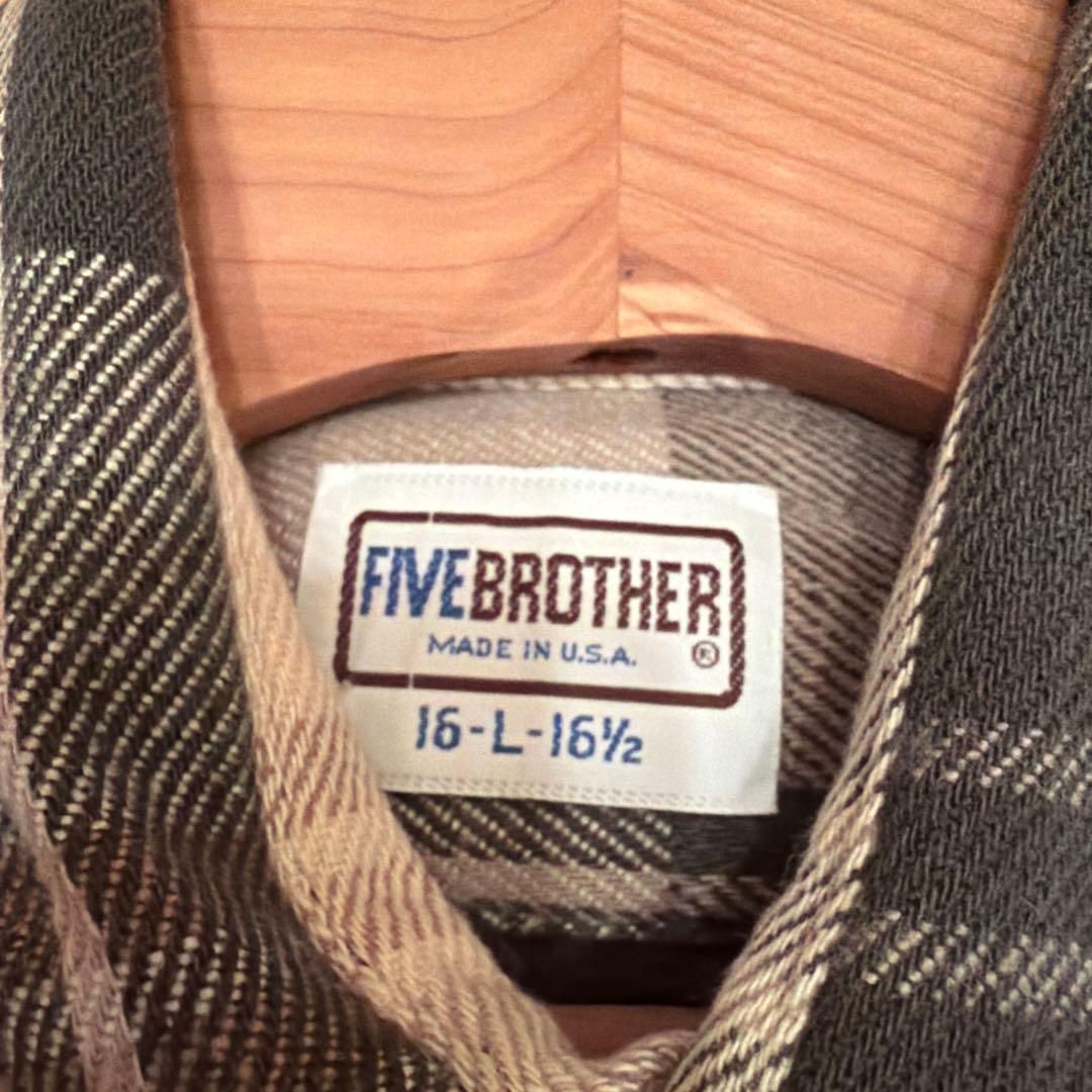 70-80s FIVE BROTHER ネルシャツ goodサイズ 好配色