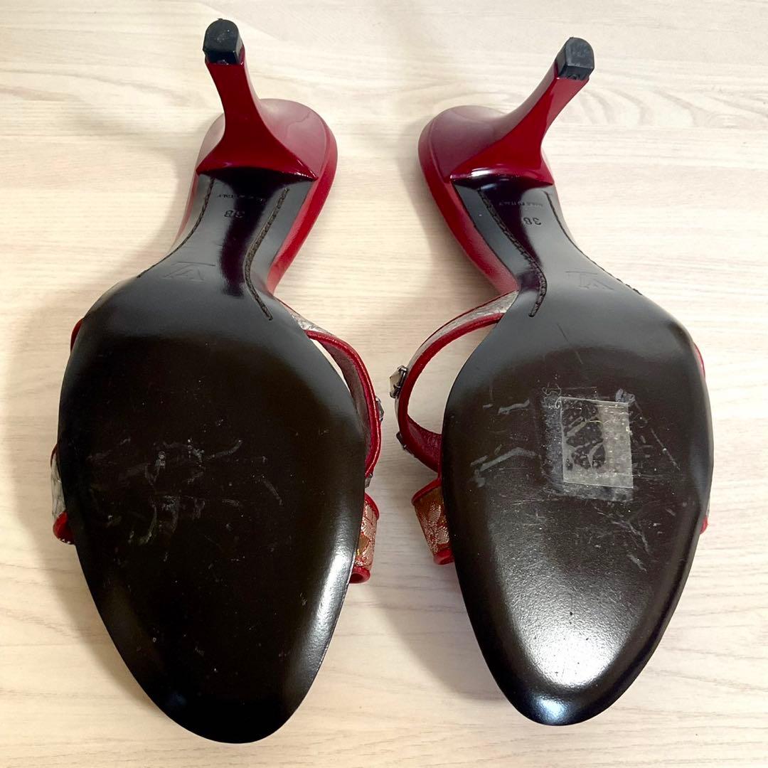 【限定品】ヴィトン 村上隆 サンダル モノグラム チェリーブロッサム 38