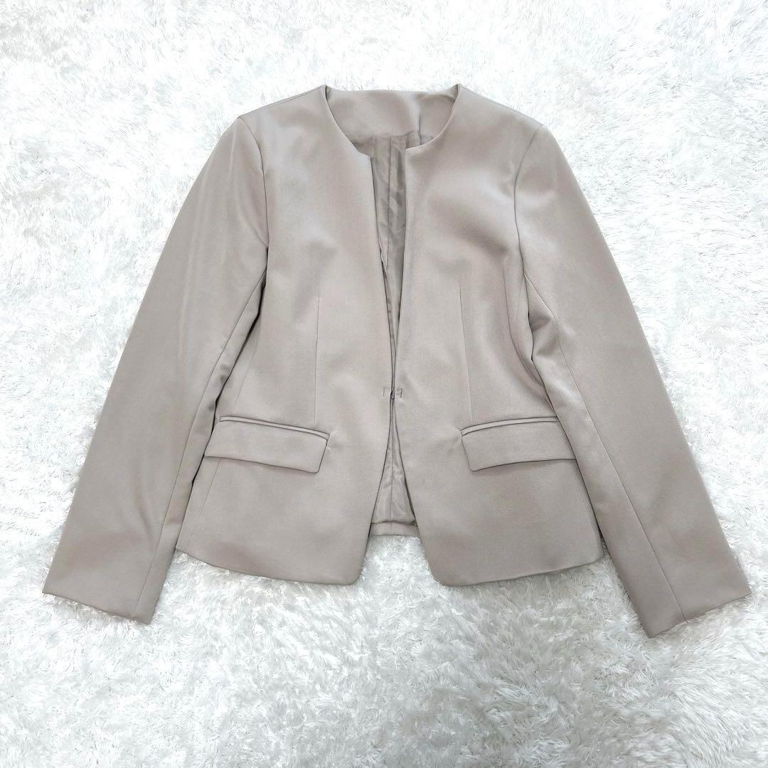 Purelast × グリーンレーベル　パンツスーツ　ノーカラー　L