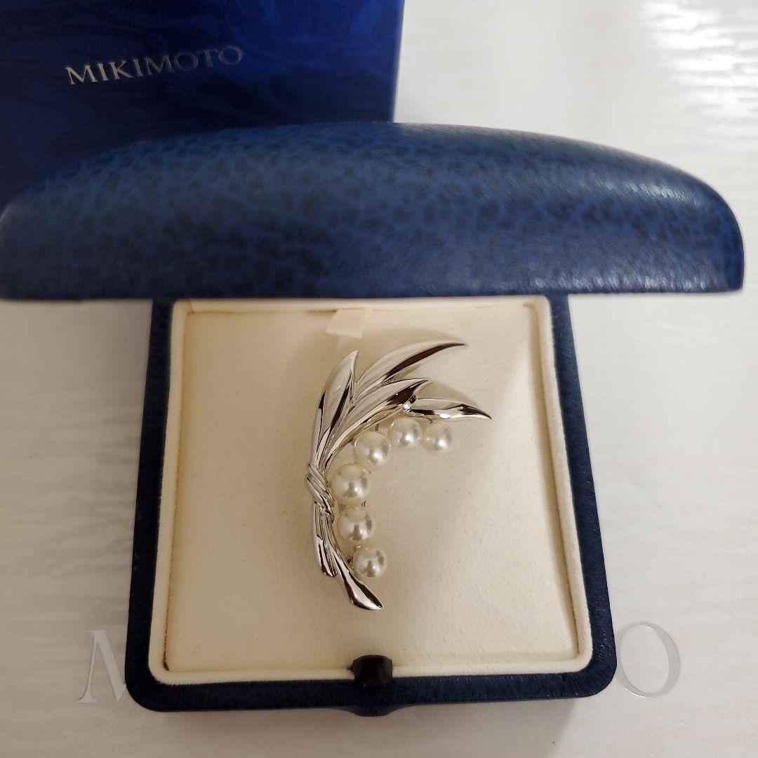 MIKIMOTO ミキモト　真珠　パール　ブローチ 6珠