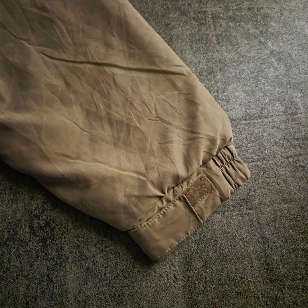 名品90sセントジョンズベイ ボンバージャケット ピーチスキンコヨーテ短丈身幅広