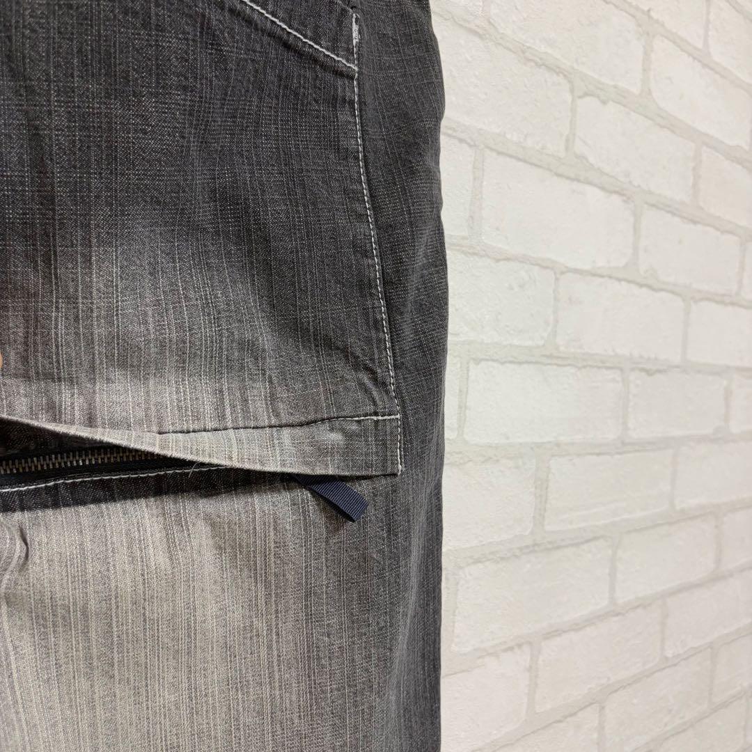 PWT 多ポケット 超極太 オーバーサイズ ブラックデニム バギーパンツ B系