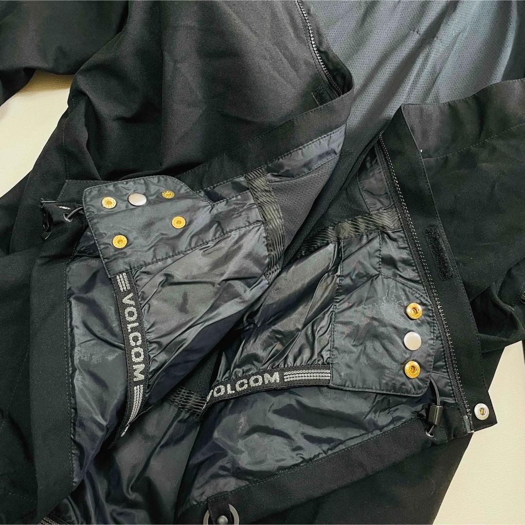 6693【美品】ボルコム　ジャケット　メンズ　XXL　無地　スノボ　ブラック