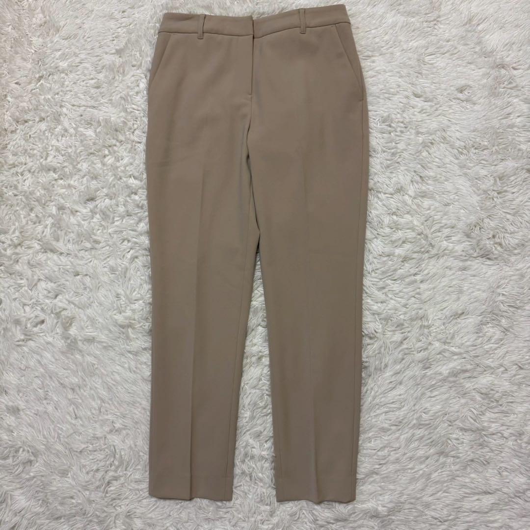 美品✨ナチュラルビューティーベーシック パンツスーツ ノーカラー ウォッシャブル