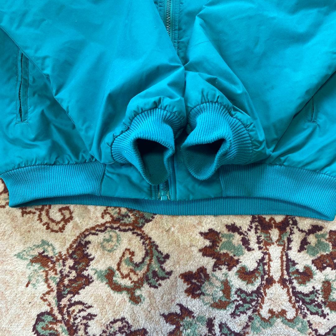 80s USA製 パタゴニア シェルドシンチラ ジャケット　ターコイズ　三角タグ