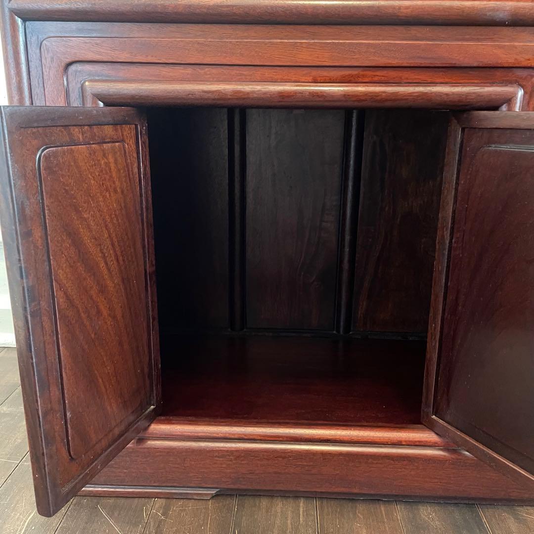 唐木家具 【美品】茶箪笥 ヴィンテージ　飾り棚 アンティーク家具　和家具
