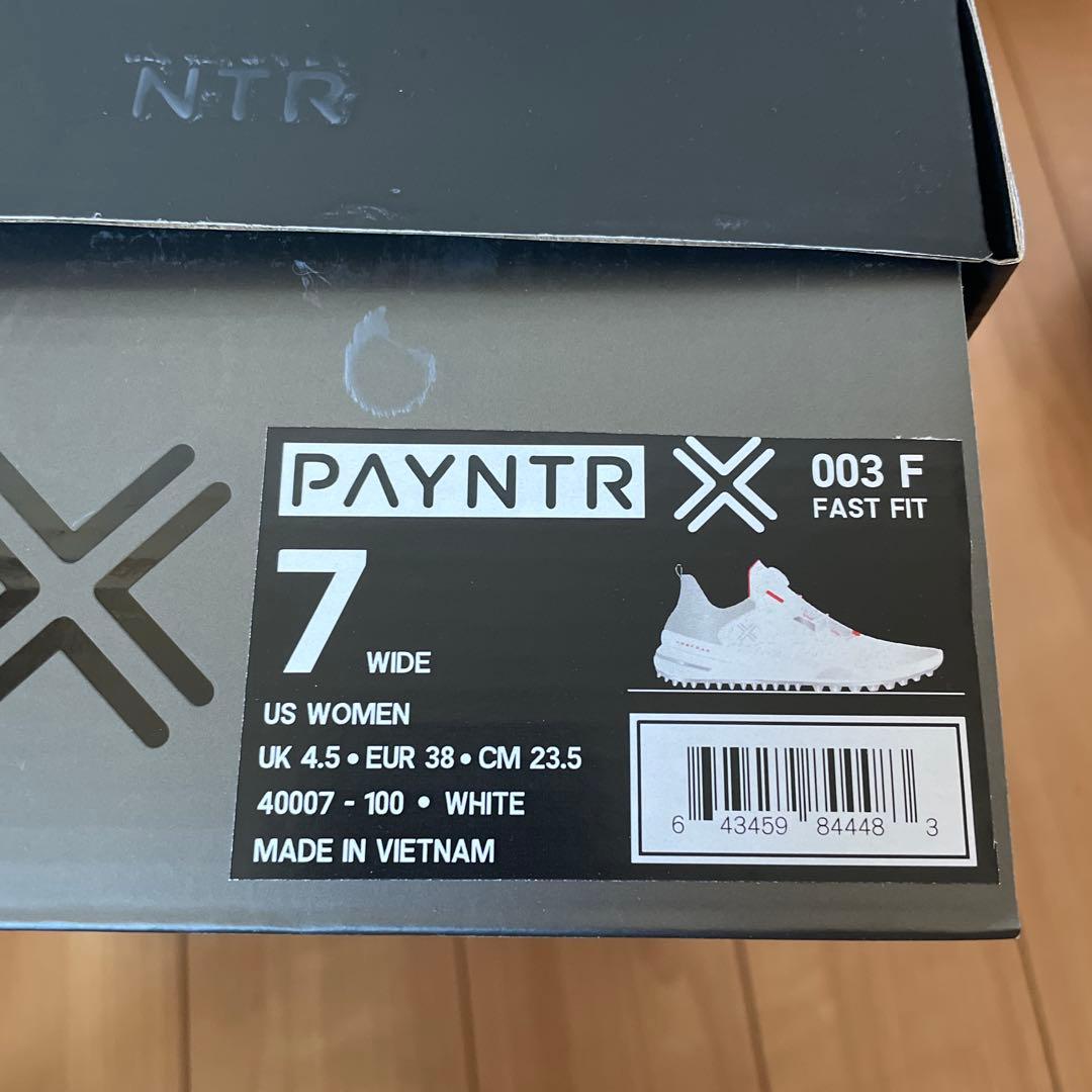 PAYNTR X 003 FF WO ゴルフシューズ ホワイト/ピンク　23.5