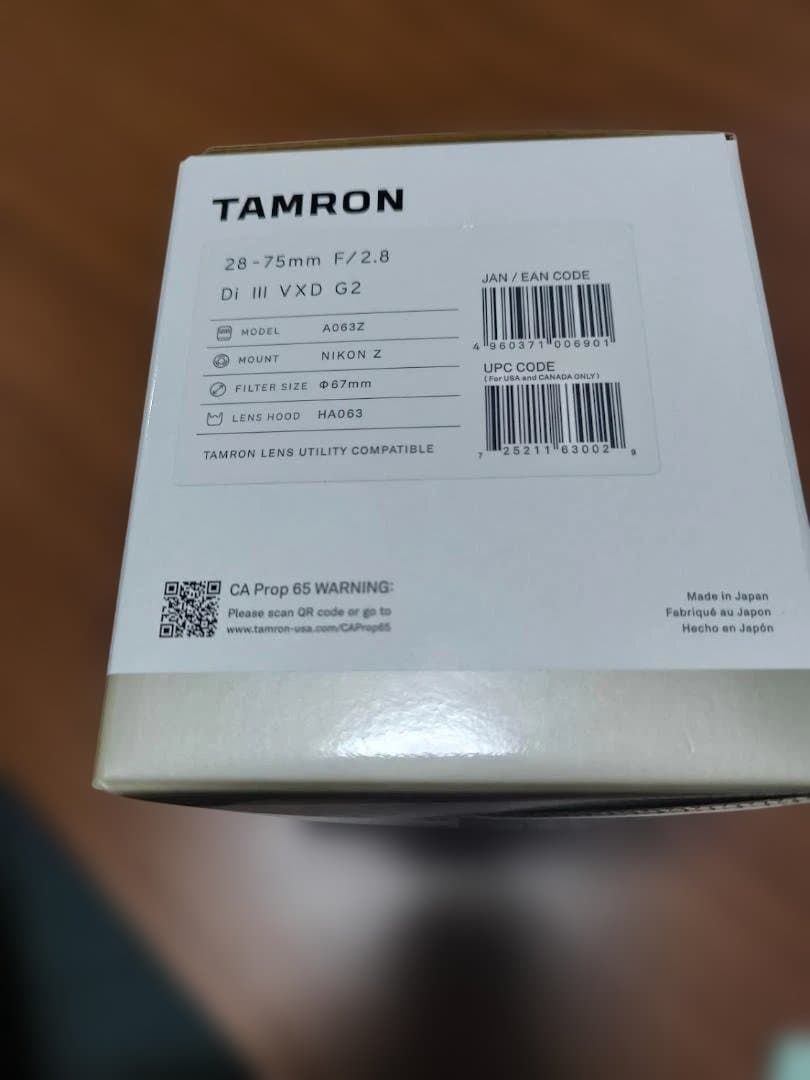 TAMRON タムロン 28-75mm F/2.8 Di III VXD G2