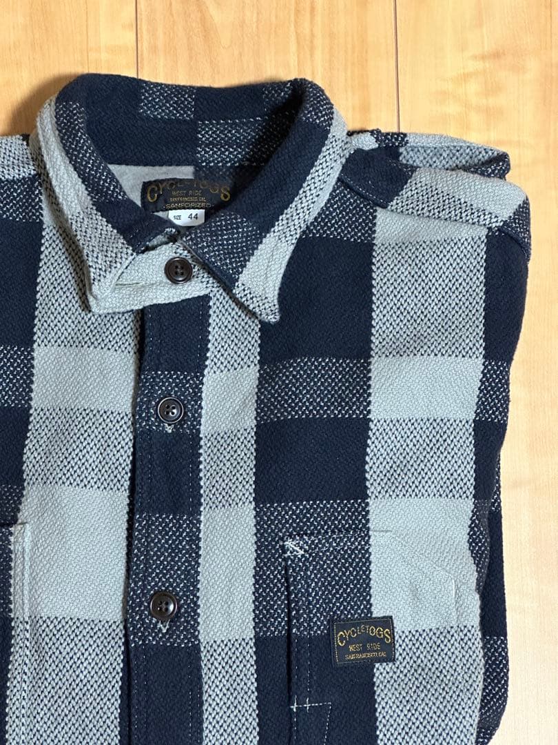 ウエストライドPCHネルシャツ　44インチ