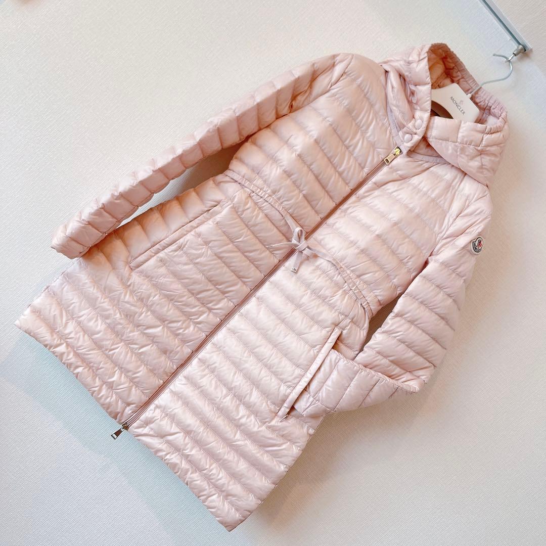 MONCLER【美品】ライトダウン♦︎barbel♦︎サイズ1♦︎ピンク♦︎レディース