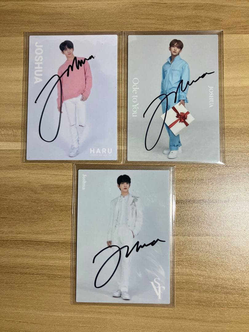 SEVENTEEN ジョシュア 直筆サイントレカ 3枚セット