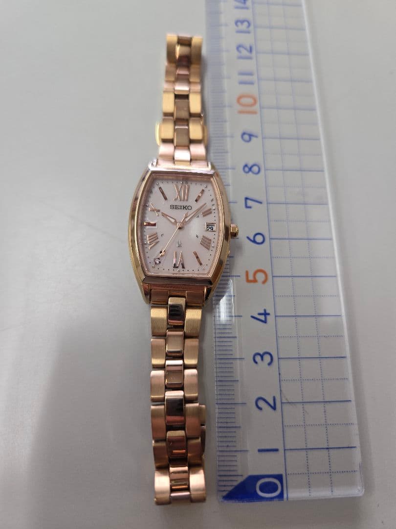 SEIKO ルキア ソーラー電波時計 ゴールド