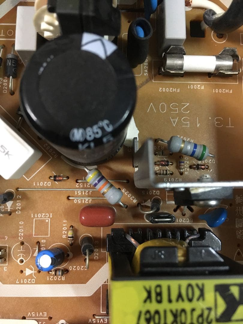 三菱DVR-BZ340 電源基板修理補修部品　WAIT点滅