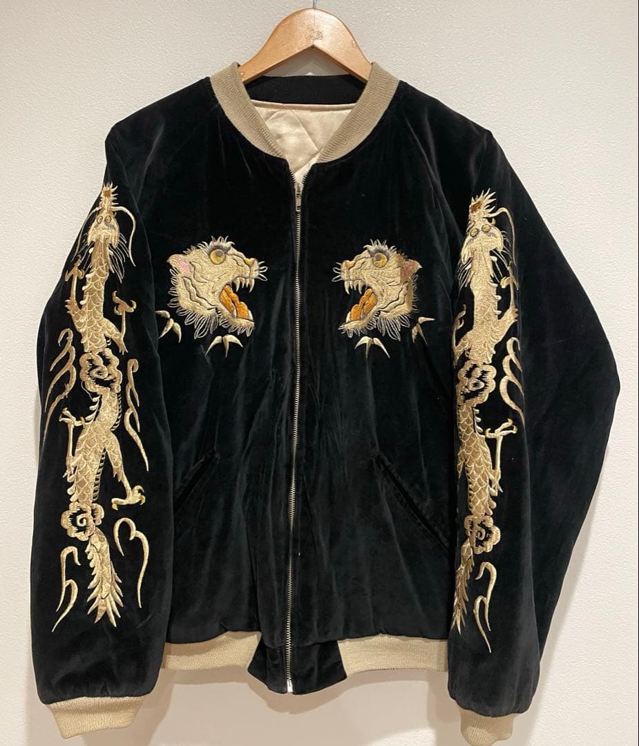 S*y様 BROWN SUGAR リバーシブルスカジャン L 刺繍 虎 ドラゴン