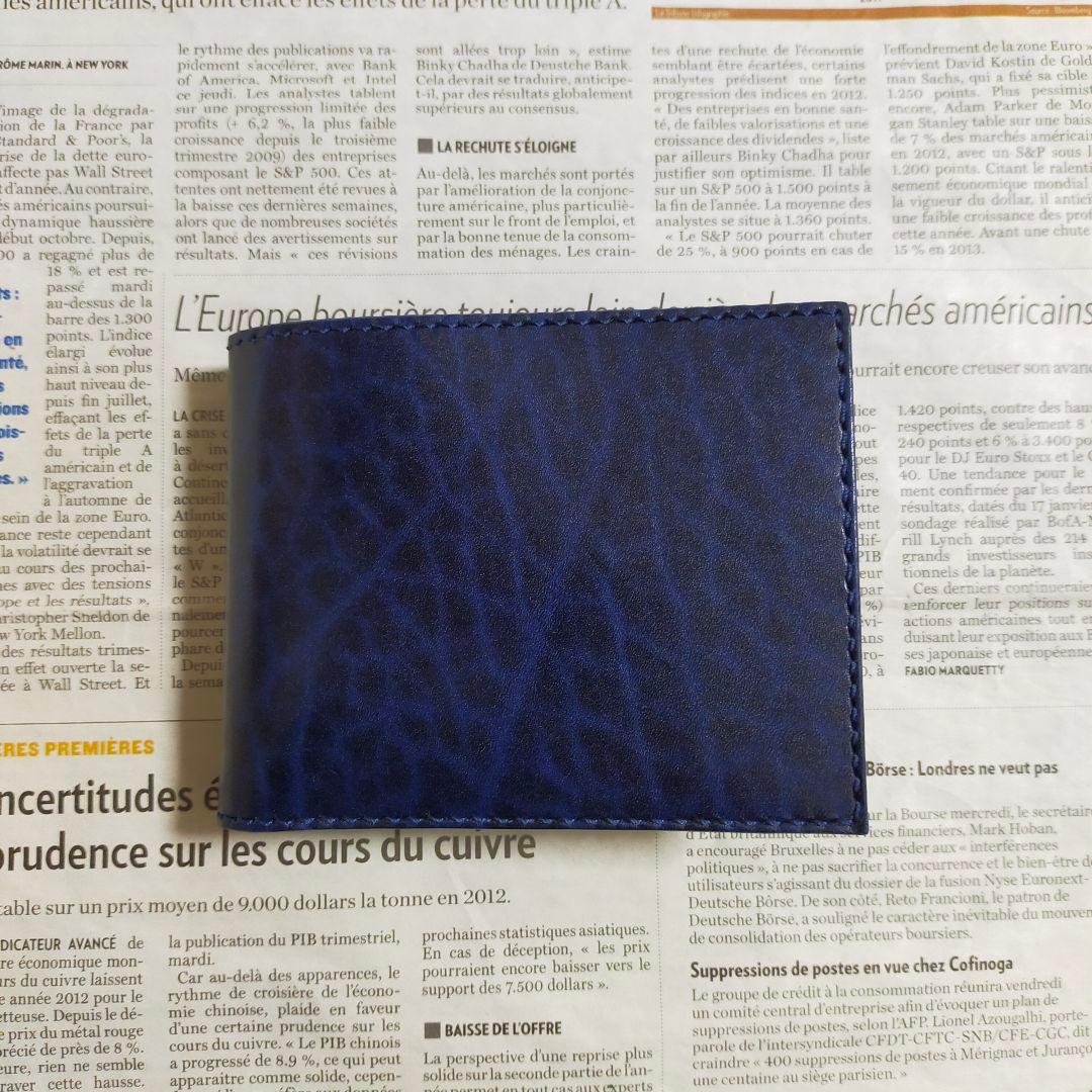 【みめらんぐりーむ】二つ折り財布　ルガトショルダー　栃木レザー