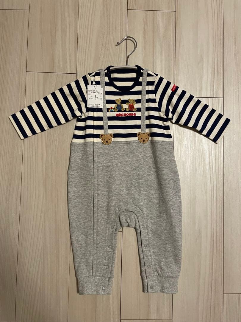 ミキハウス カバーオール 紺