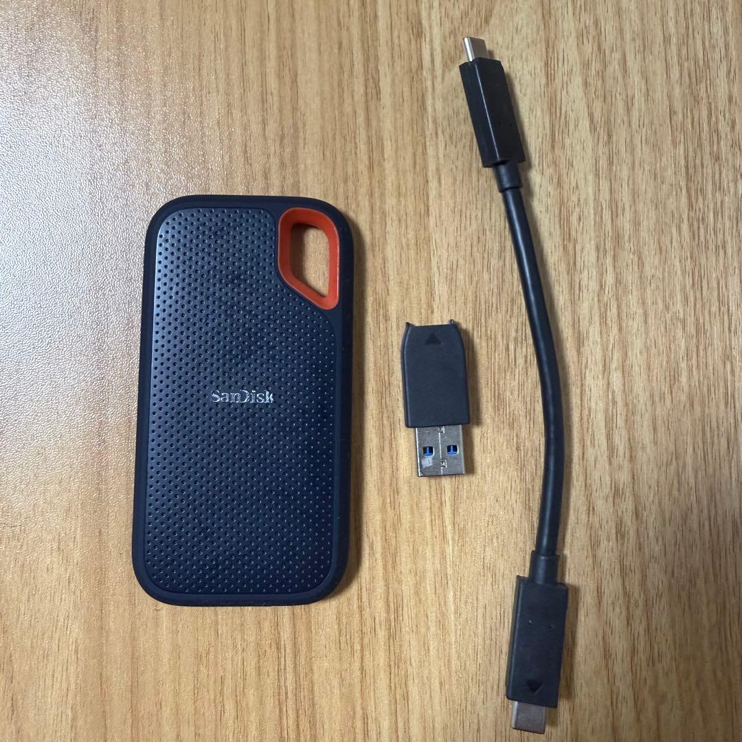 SanDisk 外付SSD 2TB USB3.2Gen2 読出最大1050MB