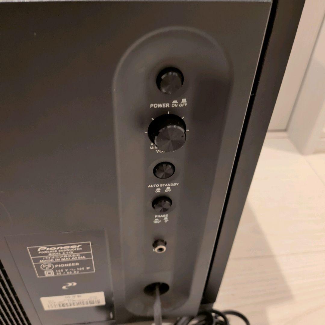 Pioneer S-51W サブウーファー ブラック 動作良好