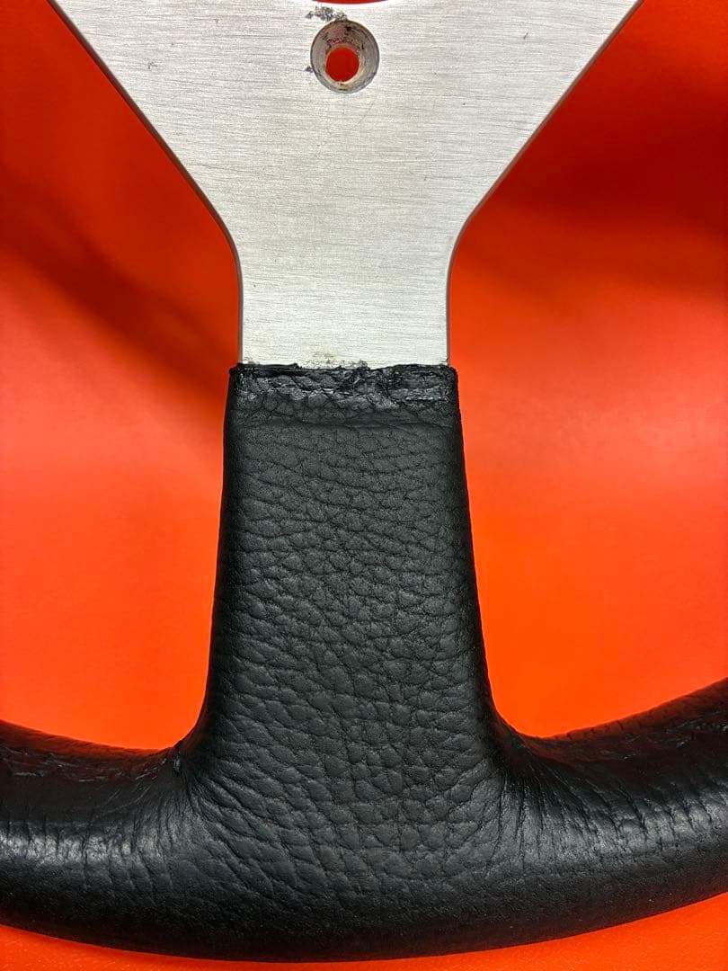 momo ステアリング　モモ　ベローチェ　シルバースポーク　34パイ　旧車　昭和