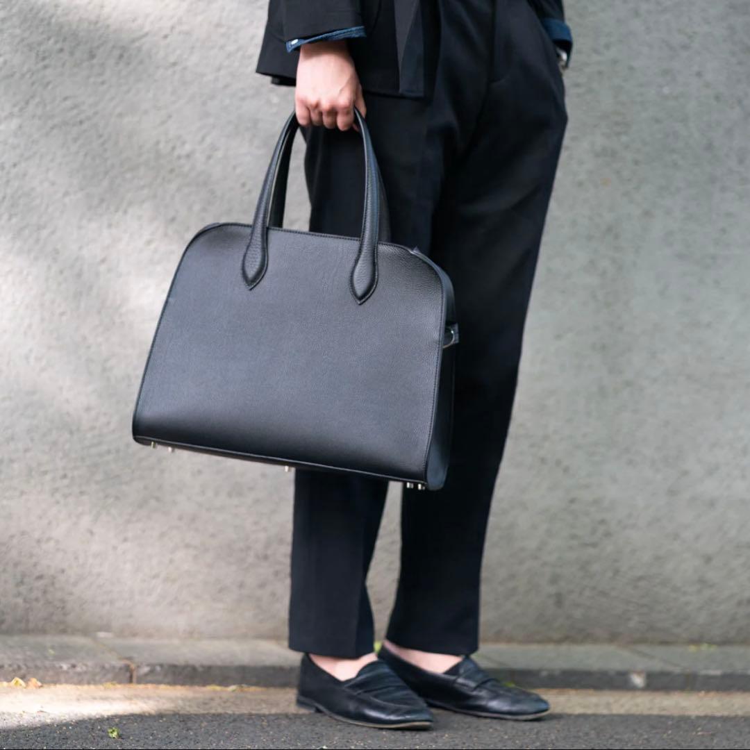 極美品 The Sole Montecarlo ボストントート ブラック