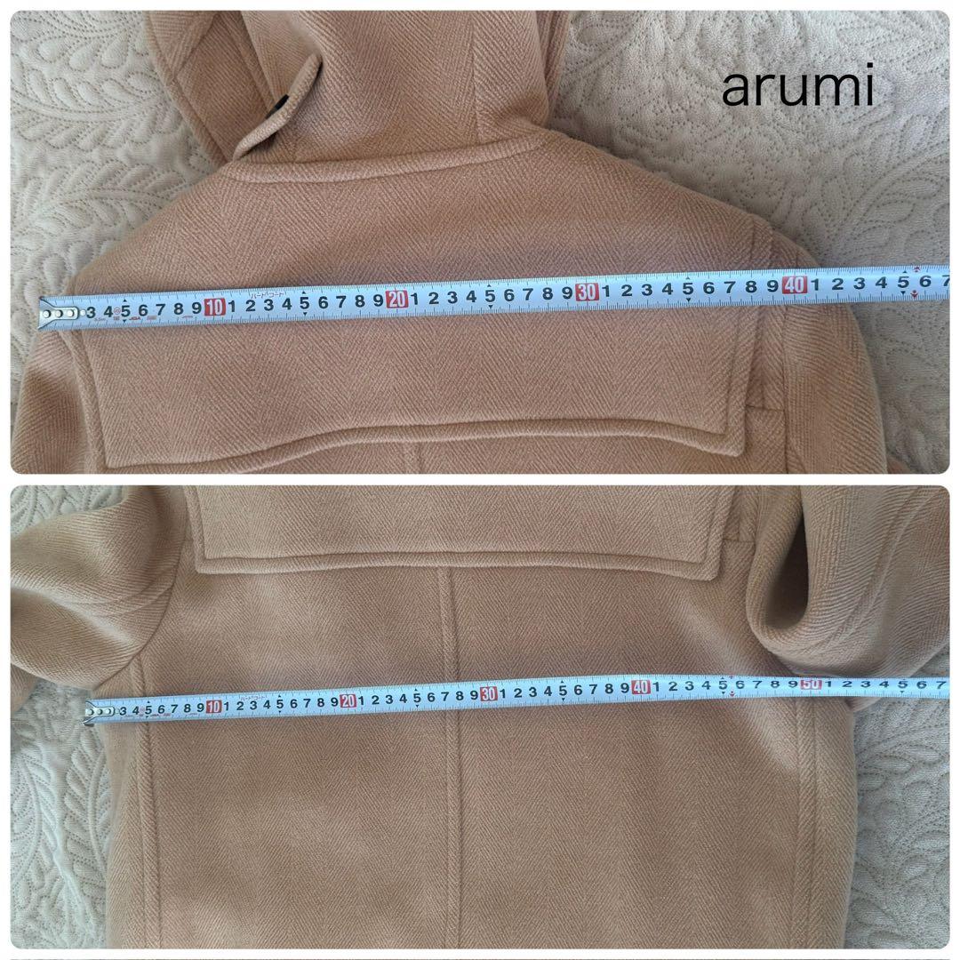 【美品】高級ヘリンボーン バーバリーロンドン 英国製 ベージュ ダッフルコート